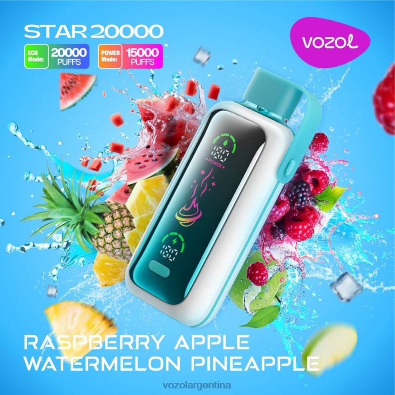 VOZOL STAR 20000 BP26X18 frambuesa manzana sandía piña Vozol Vape Precio