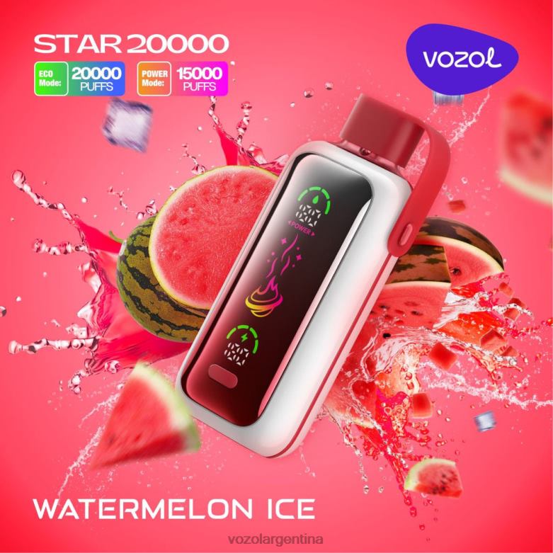 VOZOL STAR 20000 BP26X3 hielo de sandia Vozol Buenos Aires
