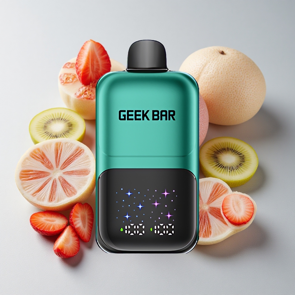 GEEK BAR 2GO 50000 Puffs Fresa & Kiwi Pantalla Grande Recargable