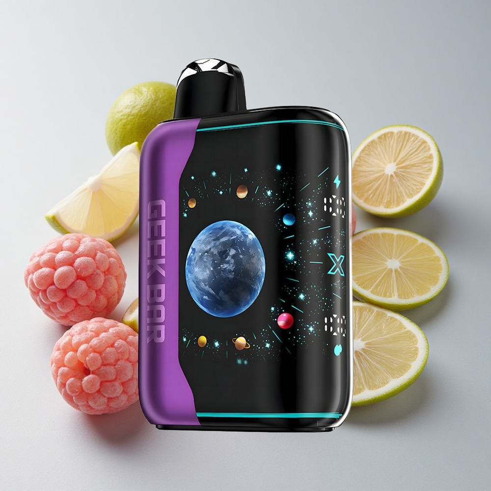 GEEK BAR Platinum Edition 25000 Puffs Baya Cereza Lima Acabado en Acero Platino