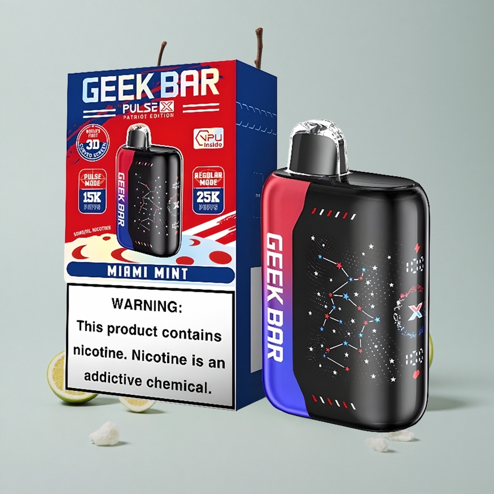 GEEK BAR Pulse X 25000 Puffs Vape Edición Patriota 18mL