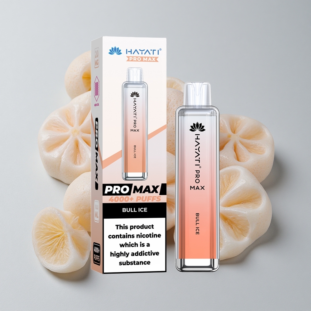 Hayati Pro Max 4000 Puffs Vape Bull Ice Recargable 1400mAh