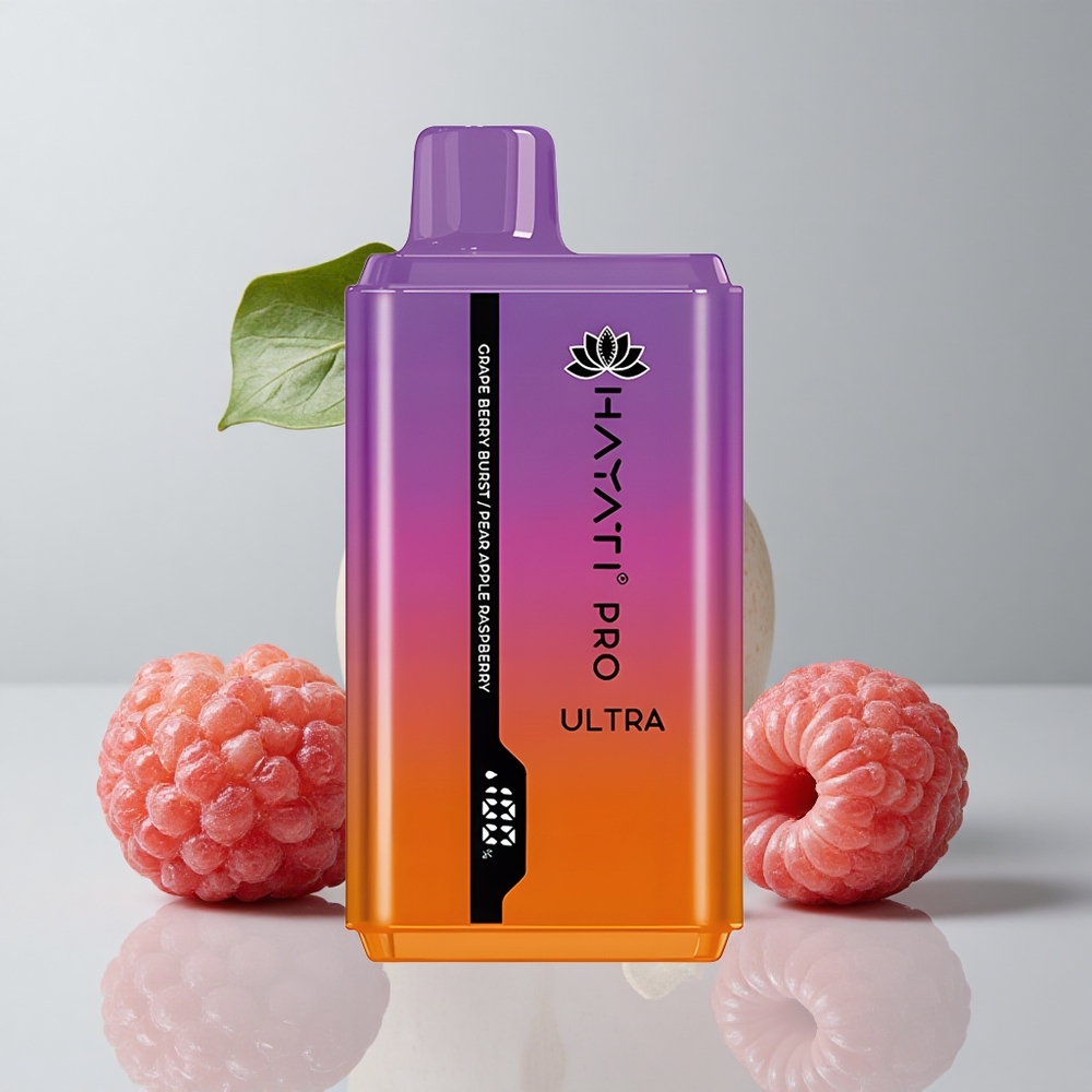 Hayati Pro Ultra 15000 Bocanadas Explosión de Uva y Baya 2 12ml 2% Nicotina