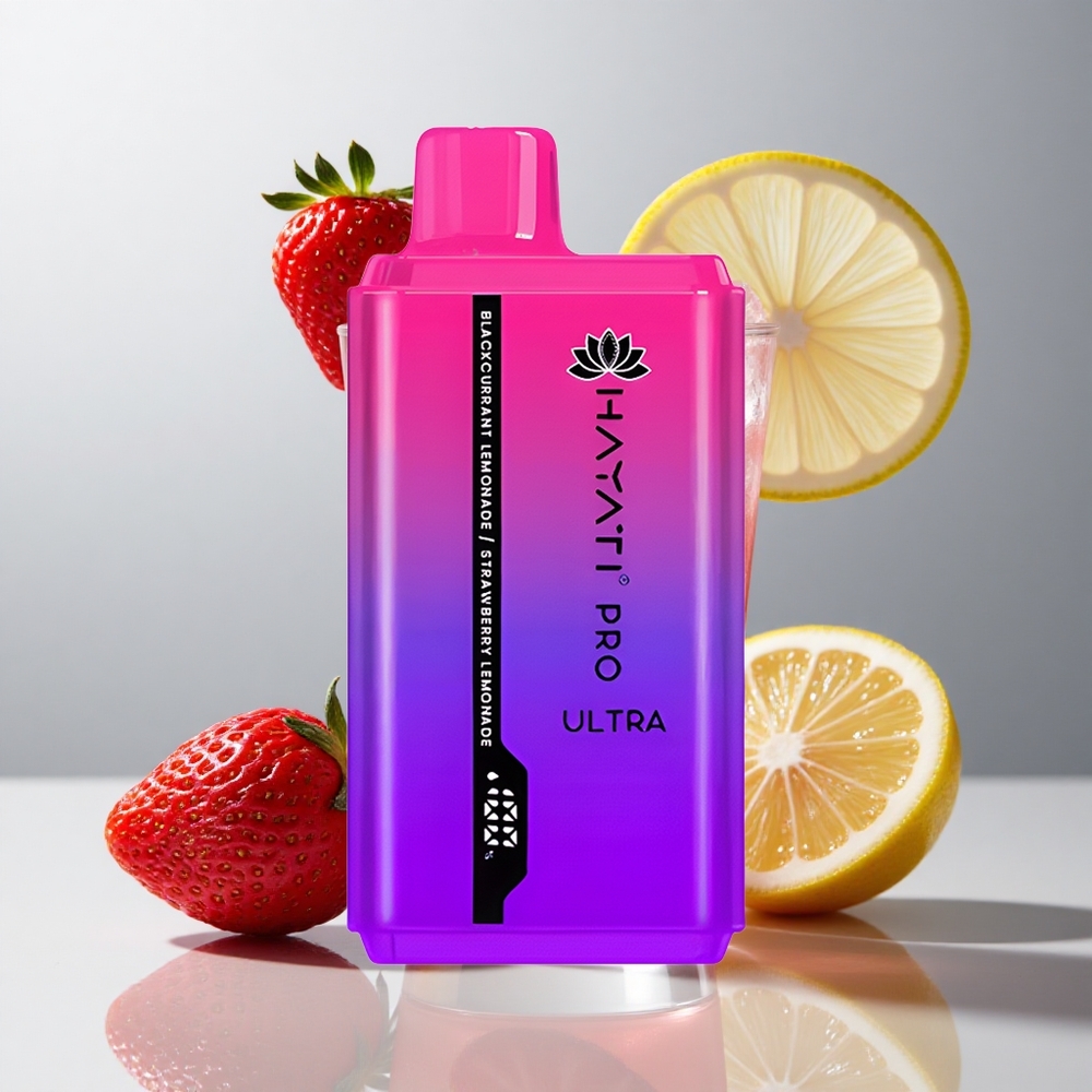 Hayati Pro Ultra 15000 Pitufas Grosella Negra Limonada Fresa Limonada