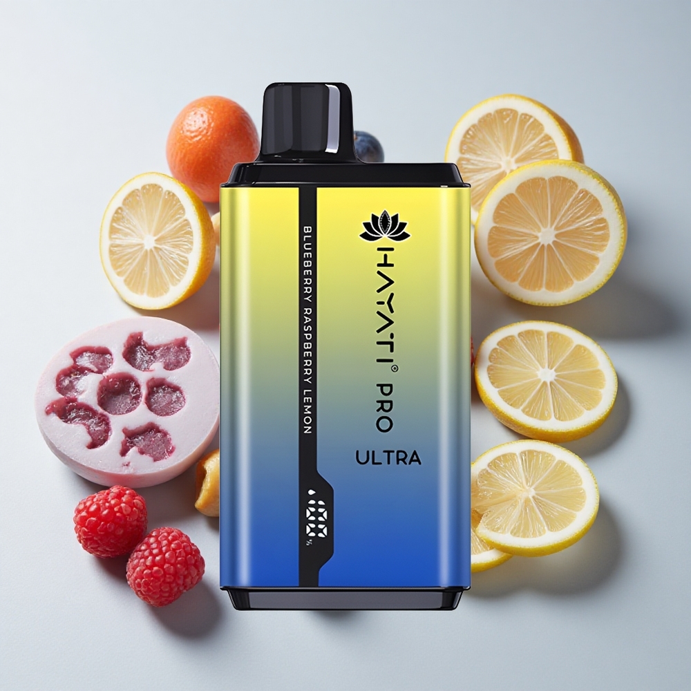 Hayati Pro Ultra 15000 Puffs Arándano Frambuesa Limón Disposable Vape