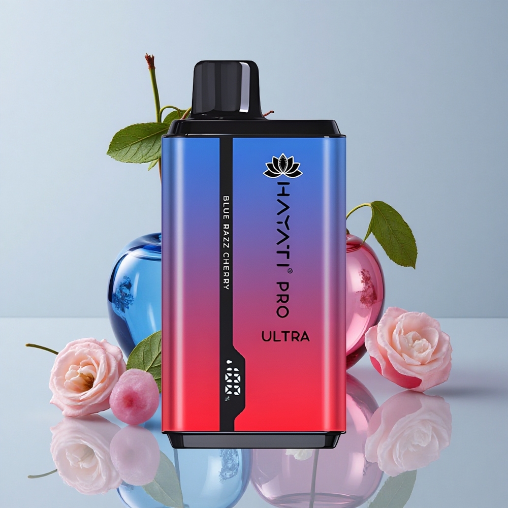 Hayati Pro Ultra 15000 Puffs Frambuesa Azul Cereza Disposable Vape 2 12ml