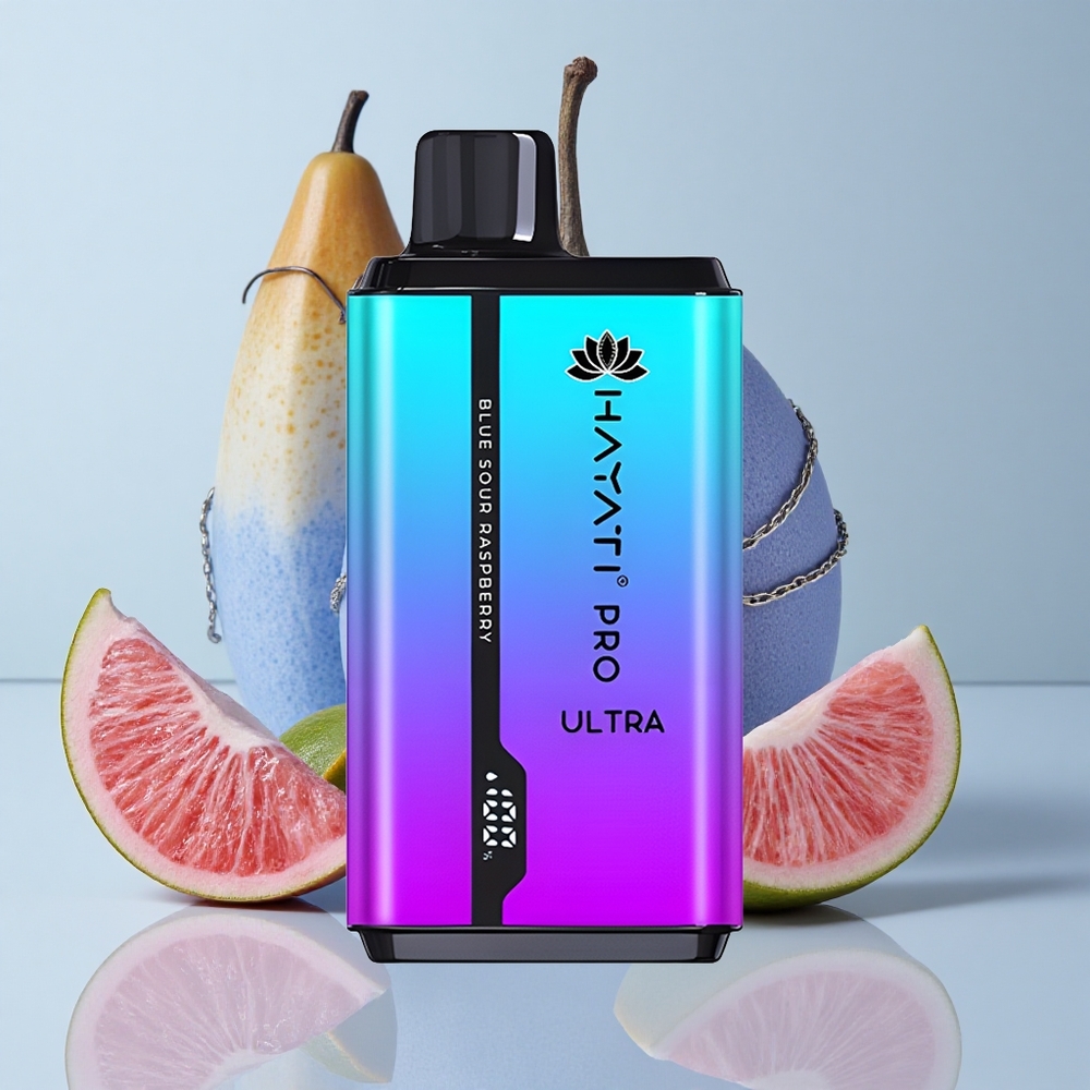 Hayati Pro Ultra 15000 Puffs Frambuesa Ácida Azul