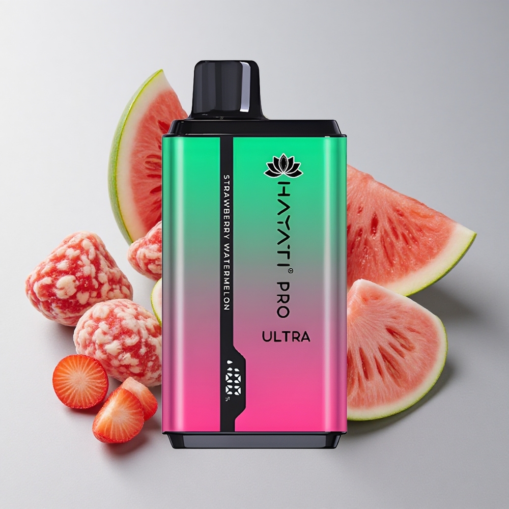 Hayati Pro Ultra 15000 Puffs Fresa Sandía