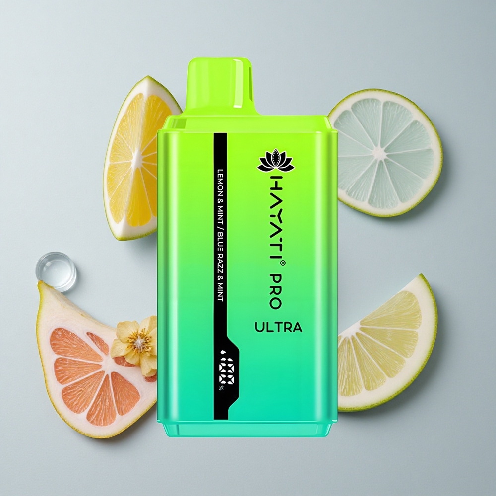 Hayati Pro Ultra 15000 Puffs Limón & Menta Blue Razz & Menta 2 12ml