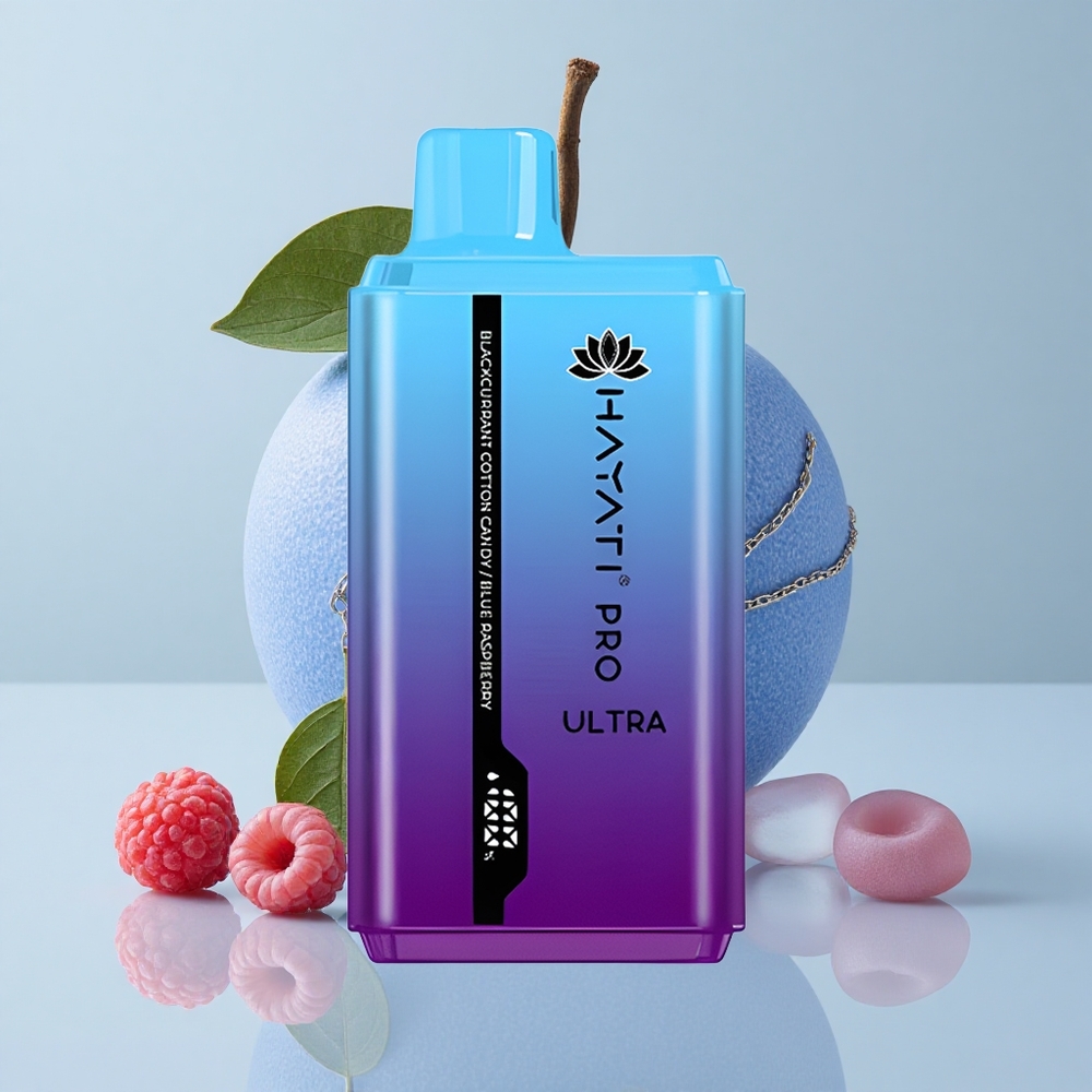 Hayati Pro Ultra 15000 Puffs Vape Disposable Grosella Algodón de Azúcar