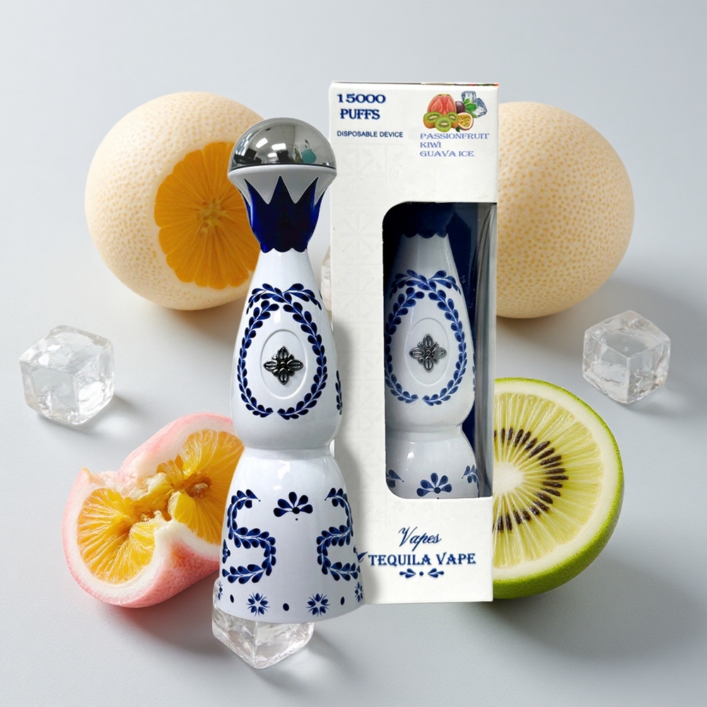 HUMO Azul 15000 Puffs Maracuyá Kiwi Guayaba Hielo 20mL 5% Nicotina