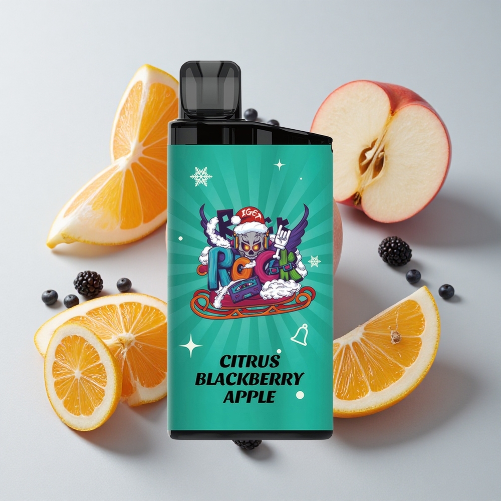 IGET Bar 3500 Puffs Vape Desechable Cítricos Mora Manzana PC+ALU