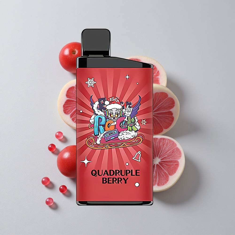 IGET Bar 3500 Puffs Vape Desechable Cuádruple Baya 1.2 Ohm Malla 1400 mAh