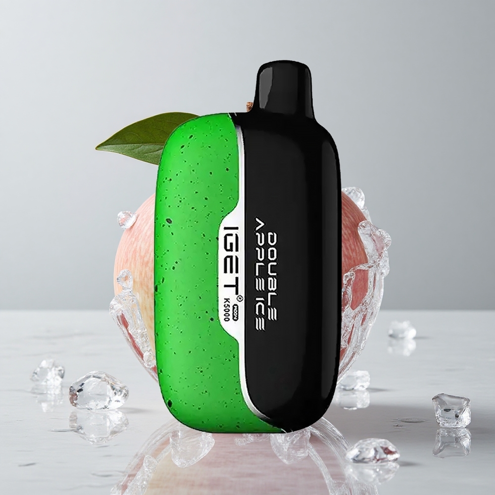 IGET Moon K5000 5000 Puffs Doble Manzana Hielo PC 1.35 Ohm 49.5x25.3x99.4 mm