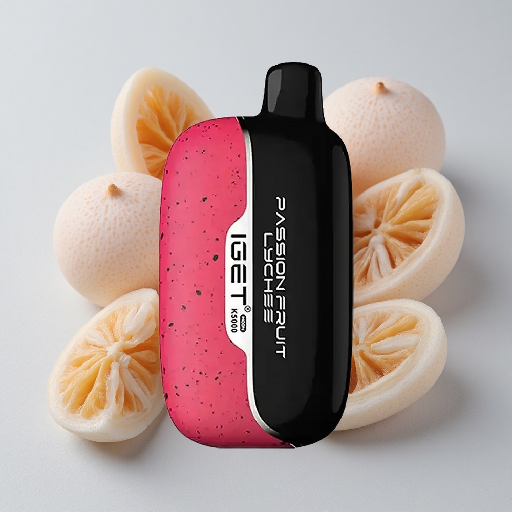 IGET Moon K5000 5000 Puffs Vape Fruta de la Pasión Lichi Peso Neto 81.5 g