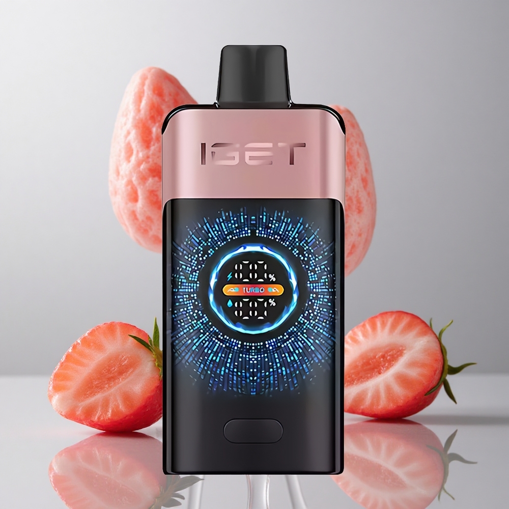 IGET ONE 12000 Puffs Chupa Chups Fresa 2700 mAh Pantalla Curva Grande