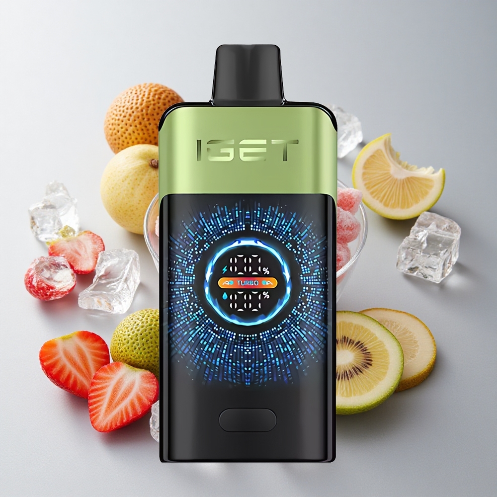 IGET ONE 12000 Puffs Fresa Kiwi Hielo con Pantalla Curva Grande