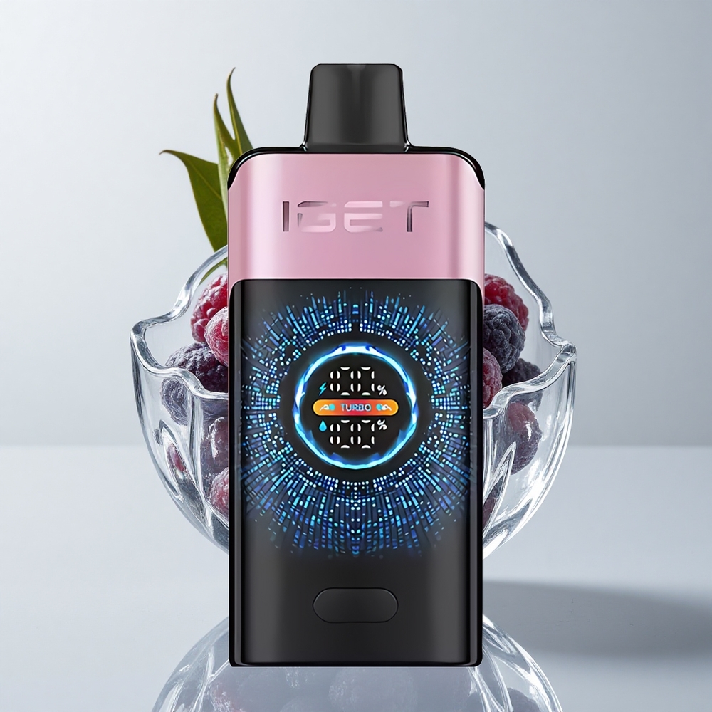 IGET ONE 12000 Puffs Vape Desechable Mora Helada con Pantalla Curva Grande