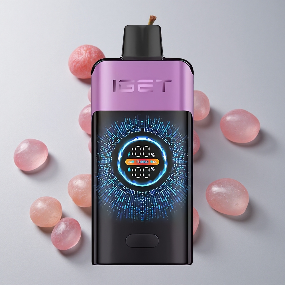 IGET ONE 12000 Puffs Vape Desechable Uva Chupa Chups Pantalla Grande Curva