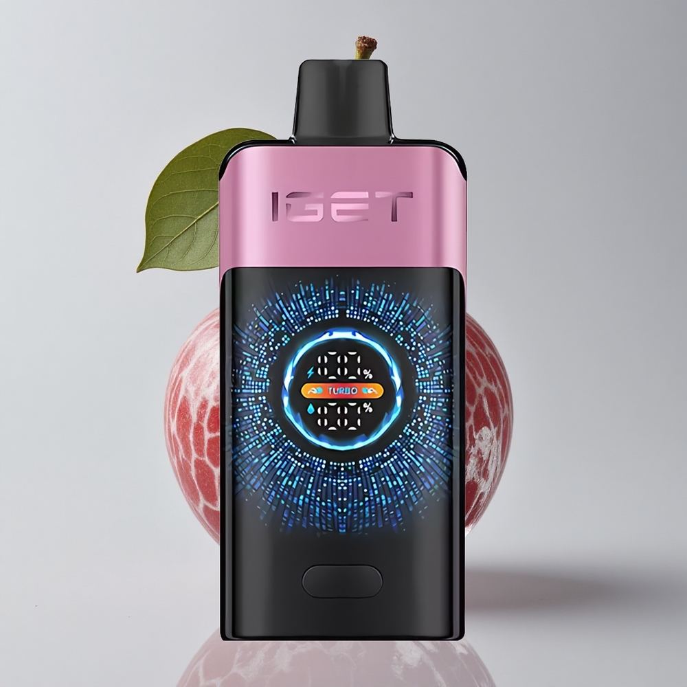 IGET ONE 12000 Puffs Vape Disposable Monstruo Cereza Pantalla Grande Curva