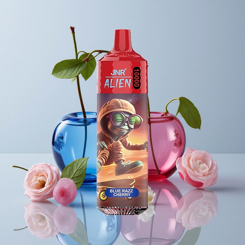 JNR Alien 10000 Bocanadas Arándano Azul Cereza Carga Rápida Tipo-C