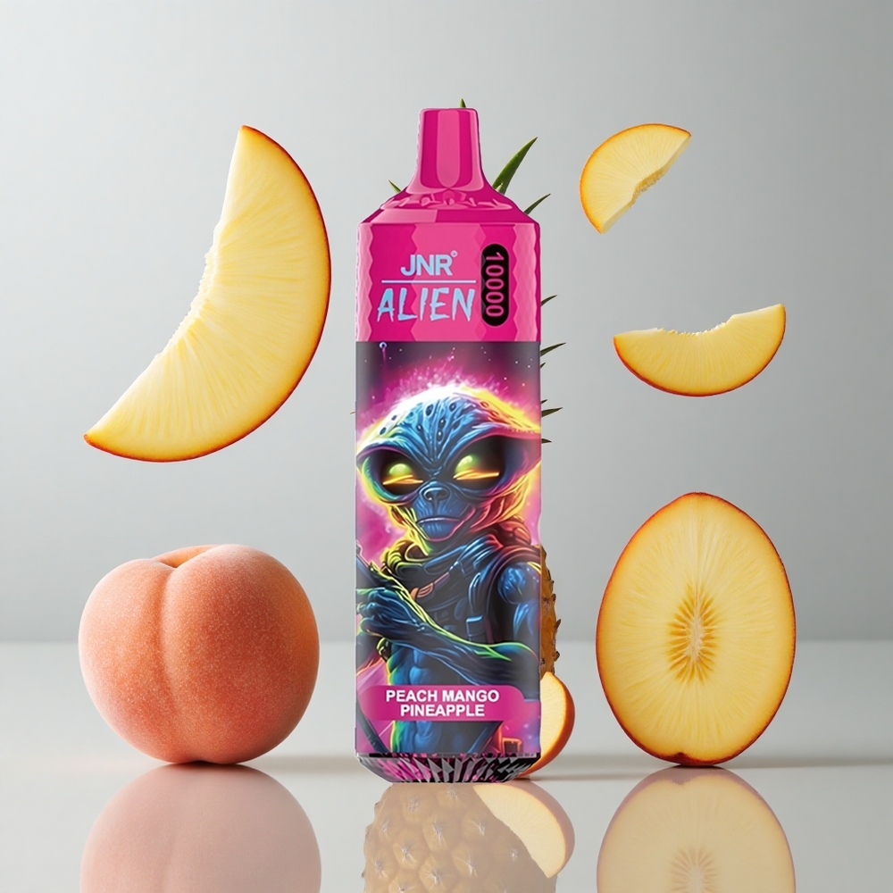 JNR Alien 10000 Puffos Durazno Mango Piña 850mAh Tipo-C