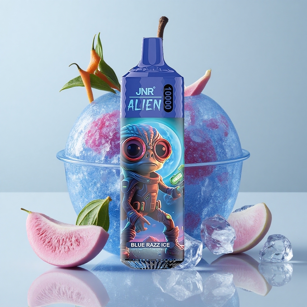 JNR Alien 10000 Puffs Arándano Azul Hielo 850mAh Tipo-C