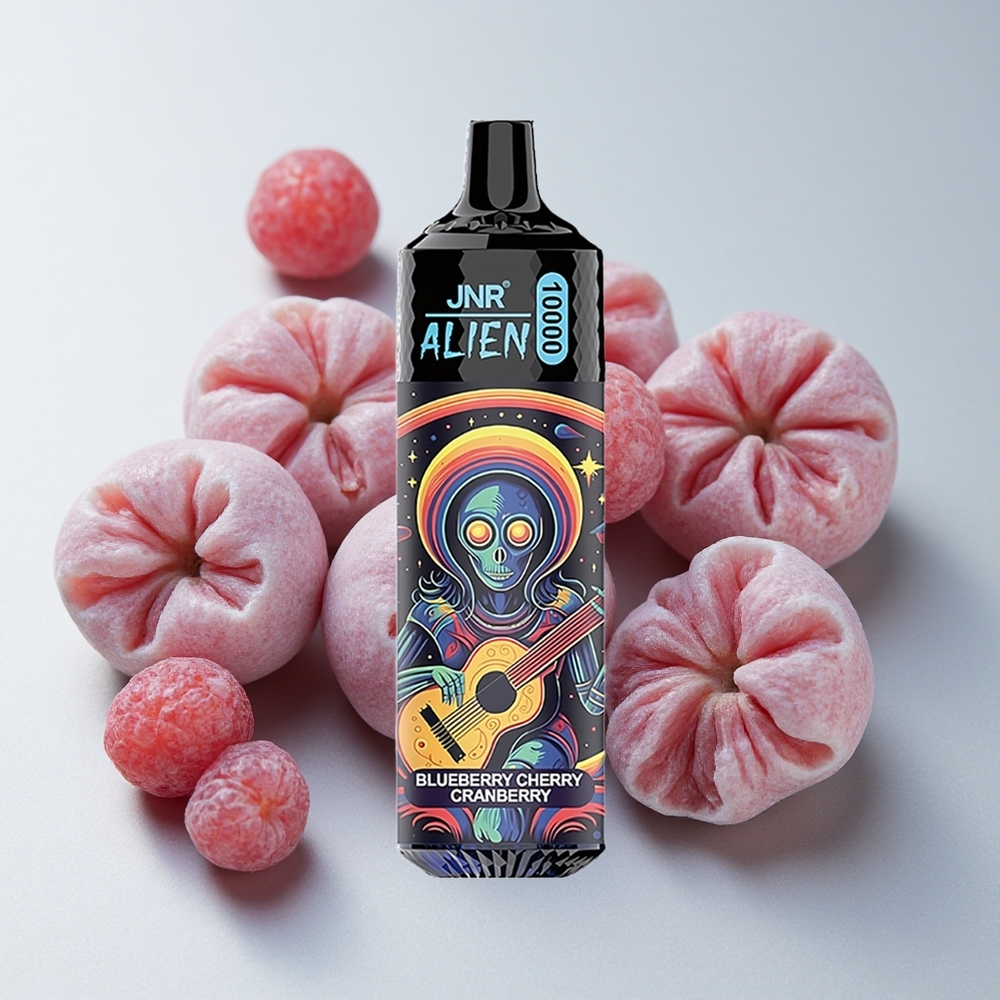 JNR Alien 10000 Puffs Arándano Cereza Azul 850mAh Tipo-C