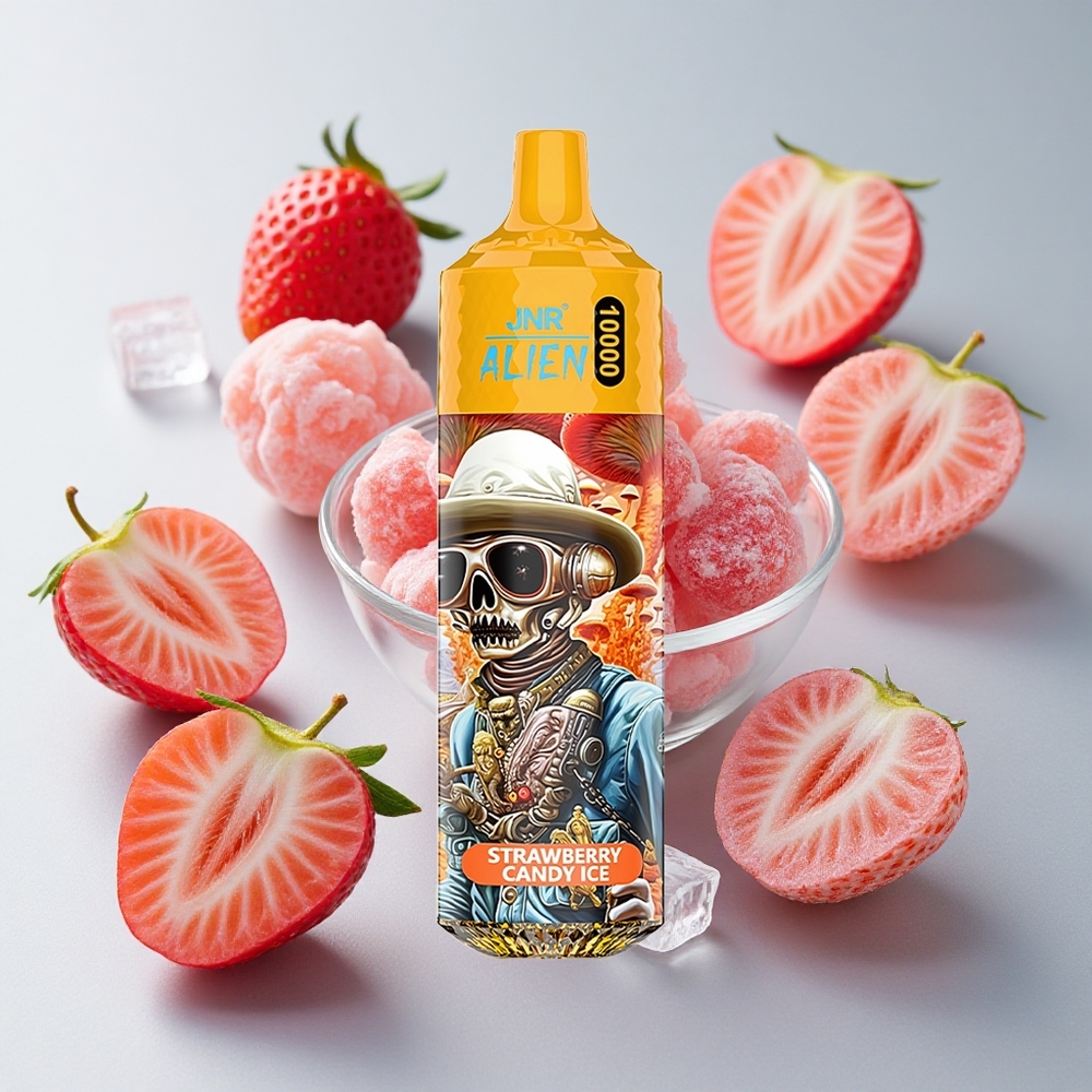 JNR Alien 10000 Puffs Fresa Caramelo Hielo 20ml Tipo-C RGB