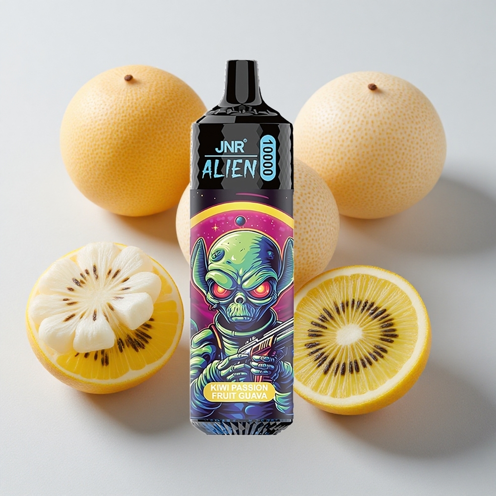 JNR Alien 10000 Puffs Kiwi maracuyá guayaba 850mAh Tipo-C