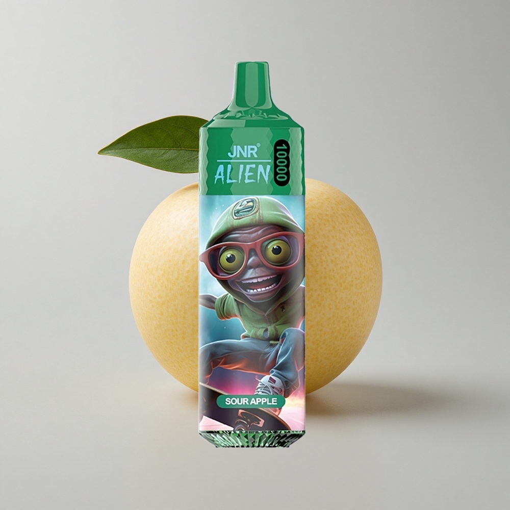JNR Alien 10000 Puffs Manzana Ácida 850mAh Tipo-C