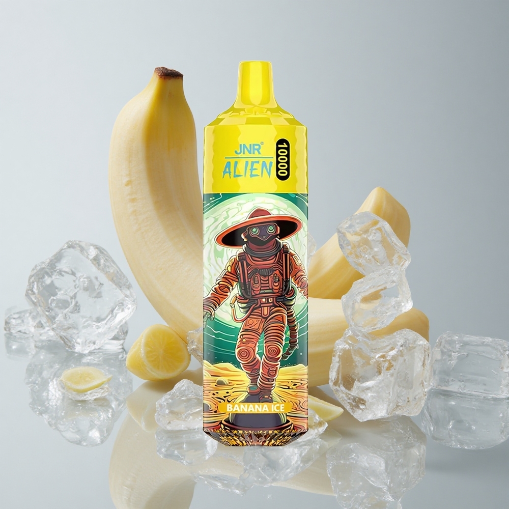 JNR Alien 10000 Puffs Platano Hielo LED RGB Tipo-C