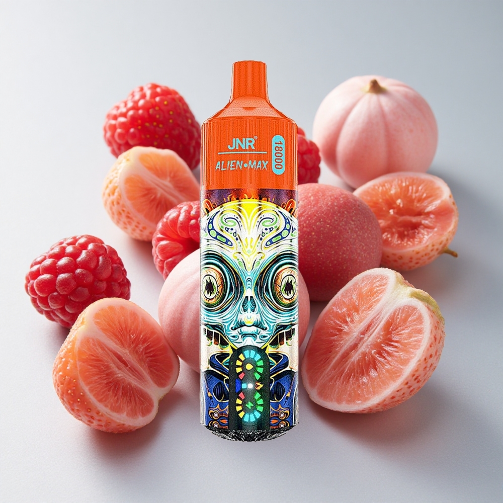 JNR Alien Max 18000 Chupadas Fresa Frambuesa Cereza Dual Malla Dual Núcleo