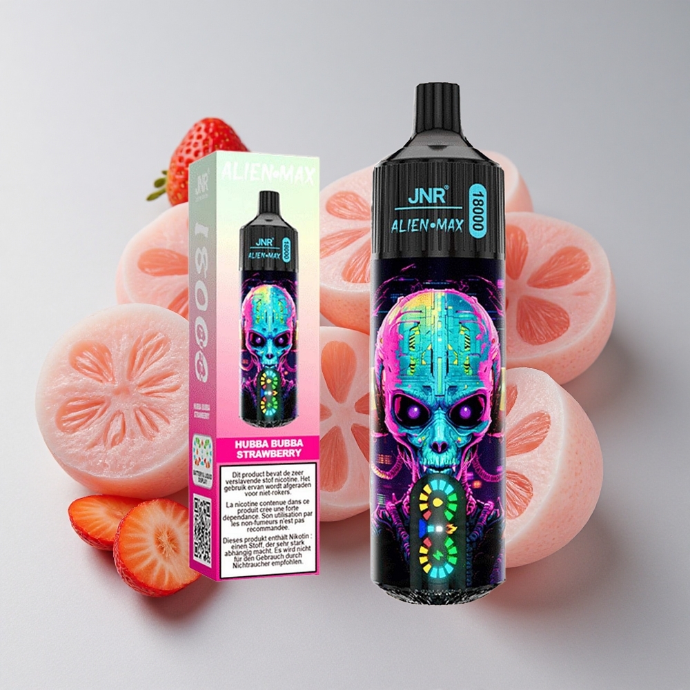 JNR Alien Max 18000 Chupadas Fresa Hubba Bubba Dual Malla y Dual Core