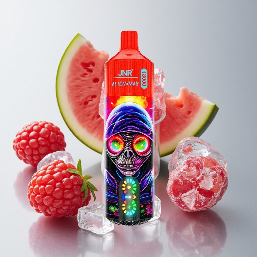 JNR Alien Max 18000 Puffs Frambuesa Sandía Helada Dual Malla 28ml