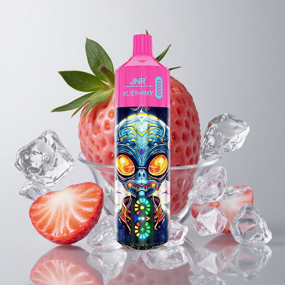 JNR Alien Max 18000 Puffs Fresa Helada 28ml Dual Núcleo