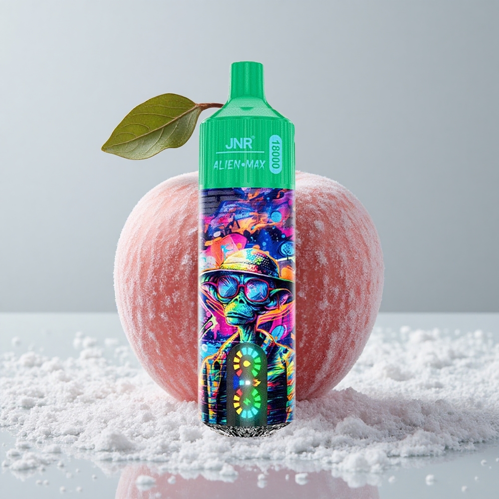 JNR Alien Max 18000 Puffs Manzana Congelada con 28ml E-líquido y Tipo-C