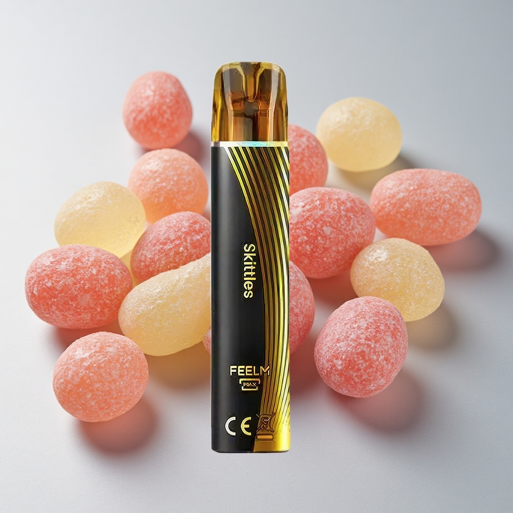 JNR Black&Golden 800 Bocanadas Vape Skittles 2ml Sin Carga