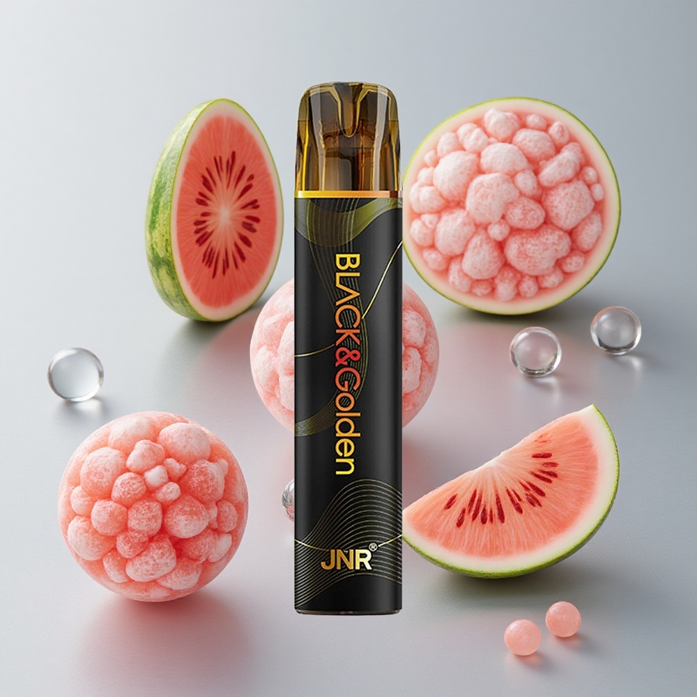 JNR Black&Golden 800 Puffs Chicle Sandía Desechable 2ml 2% Nicotina