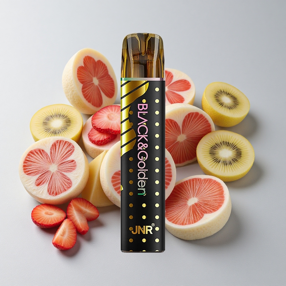 JNR Black&Golden 800 Puffs Fresa Kiwi 2ml Sin Carga
