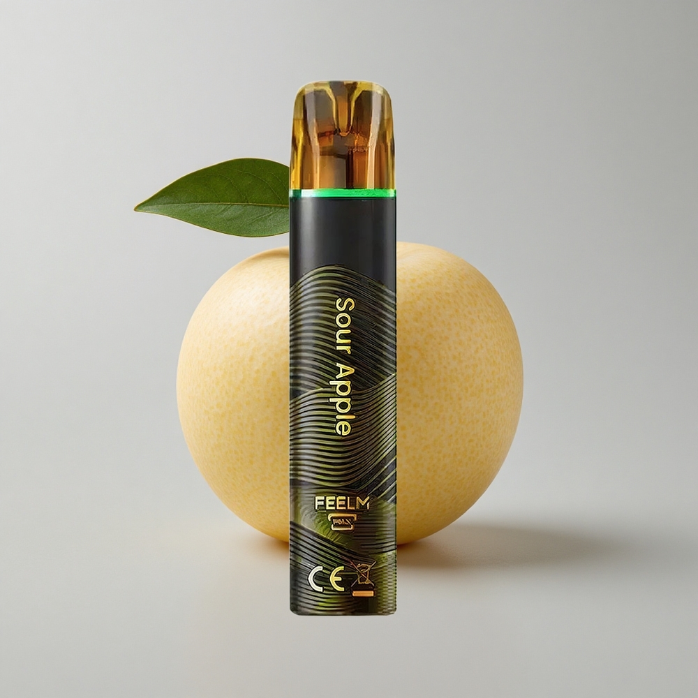 JNR Black&Golden 800 Puffs Manzana Ácida 2ml Sin Carga 2% Nicotina