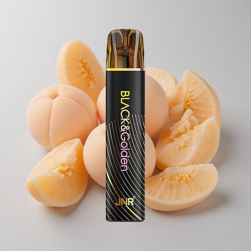 JNR Black&Golden 800 Puffs Vape Durazno Mango 550mAh 2ml
