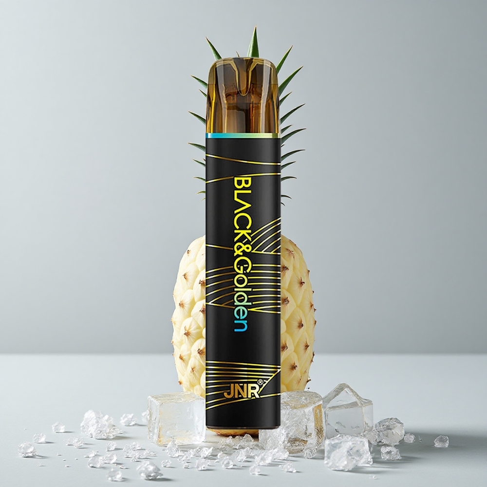 JNR Black&Golden 800 Puffs Vape Piña Hielo 2% Nicotina Sin Carga