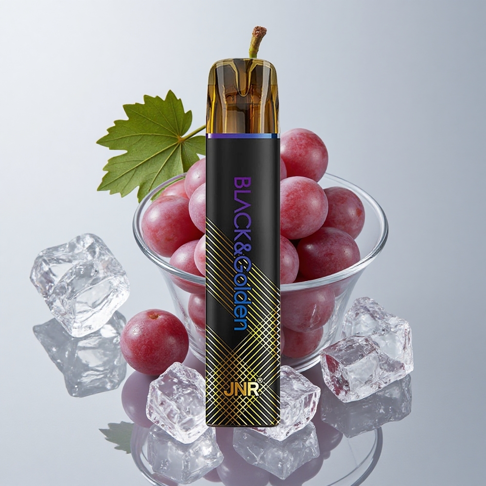 JNR Black&Golden 800 Puffs Vape Uva Hielo 2ml Sin Carga