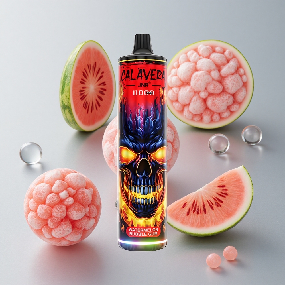 JNR Calavera 11000 Puffs E-Líquido 21ml Chicle Sandía