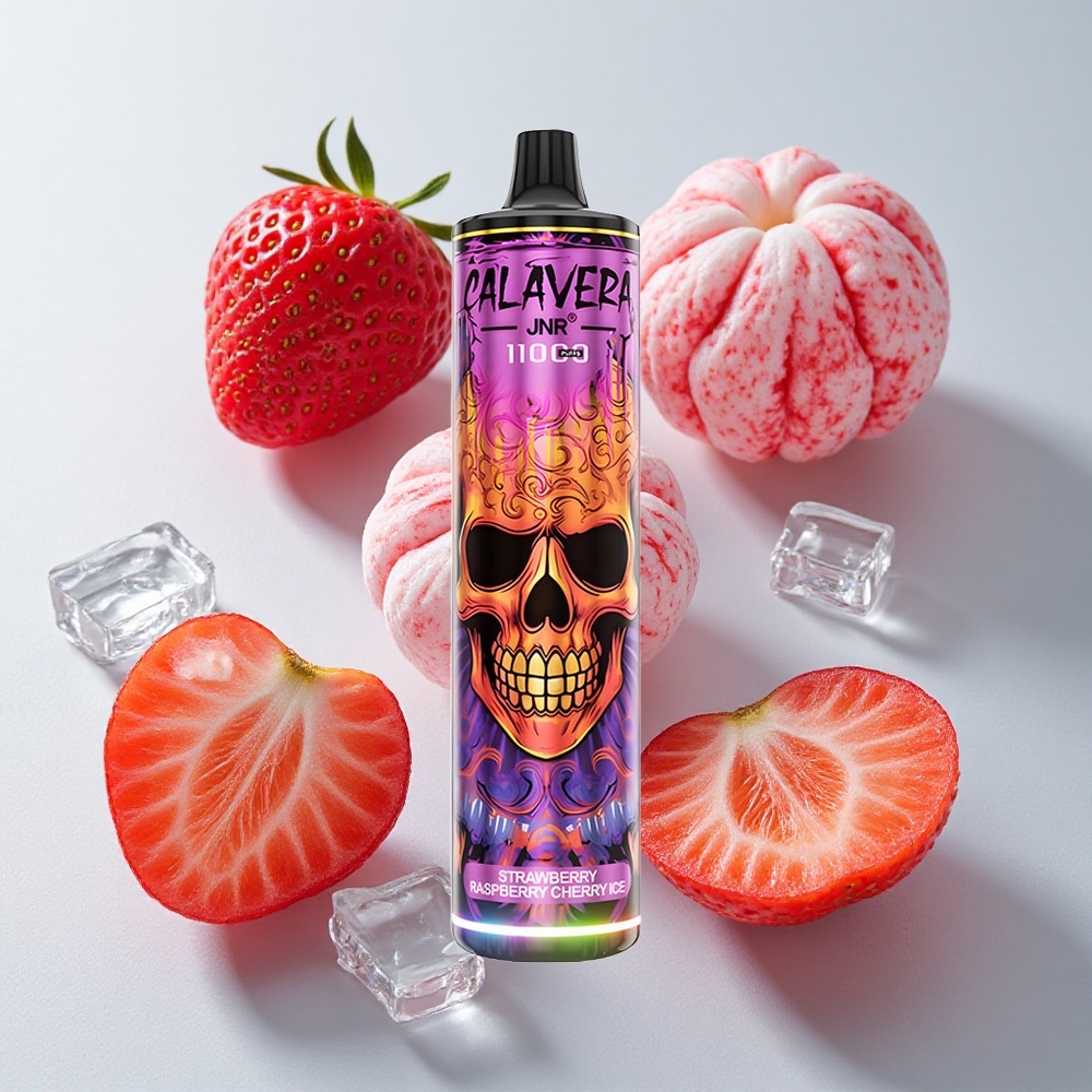 JNR Calavera 11000 Puffs Fresa Frambuesa Cereza Hielo Tipo-C 850mAh