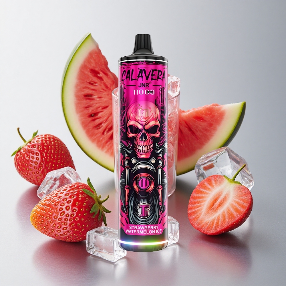 JNR Calavera 11000 Puffs Fresa Sandía Helada Tipo-C 850mAh