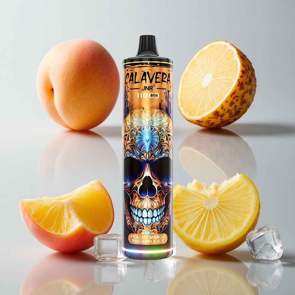 JNR Calavera 11000 Puffs Melocotón Mango Piña Hielo Tipo-C 21ml
