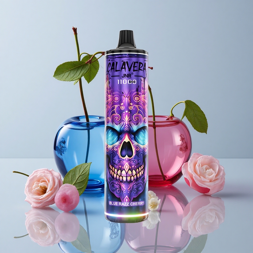 JNR Calavera 11000 Puffs Vape Desechable Arándano Azul Cereza 21ml