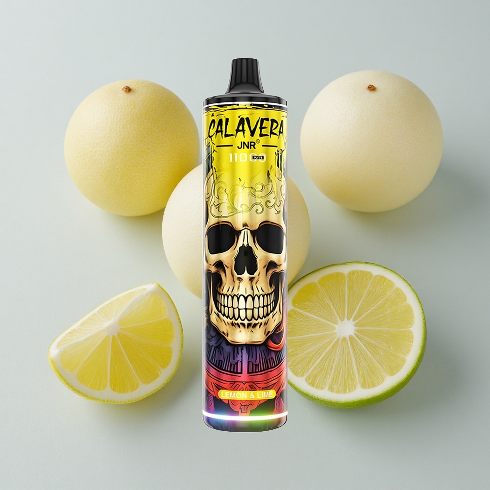 JNR Calavera 11000 Puffs Vape Desechable Limón y Lima 21ml 0% 2% 5% Nicotina